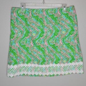 Lilly Pulitzer Chomp Chomp 10 skirt